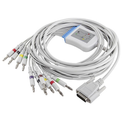 Conector del IEC 4.0Banana del cable SE-3, SE-12 01.57.107048 del ECG de Edan y de los Leadwires