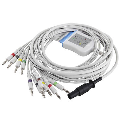 Conector del plátano del IEC 4,0 de los Leadwires del cable 60-00180-01 del ECG de Mortara