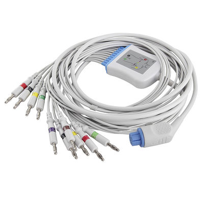 Conector del IEC 4.0Banana del cable y de los Leadwires del ECG del DATEX