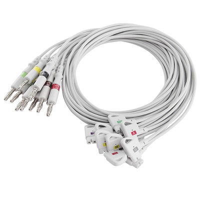 Leadwire de Ekg del plátano del IEC 4,0 de los Leadwires 989803129161 del ajuste ECG de Philips
