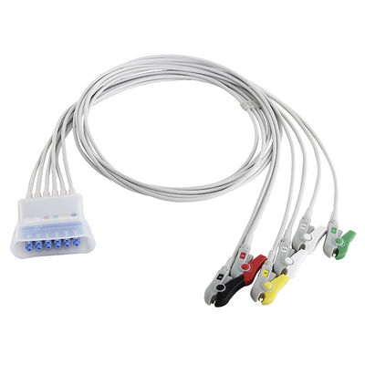 Leadwire 989803137251 de la telemetría de los Leadwires de Philips ECG 989803133881 989803152051 clip del IEC de 5 ventajas