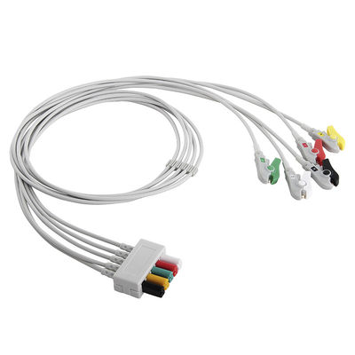 Leadwires de Mindray Datascope ECG 0012-00-1514-03 5 alambre de ventaja del clip ECG del capturador de la ventaja