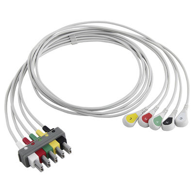 Leadwire desmontable del ECG del IEC de la broche de 5 ventajas de PH M1633A M1625A M1621A 989803104571