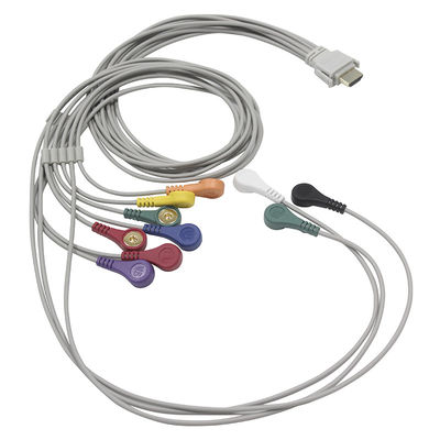 Cable de las ventajas del cable y de los Leadwires 10 de Vasomedical Biocare Holter ECG