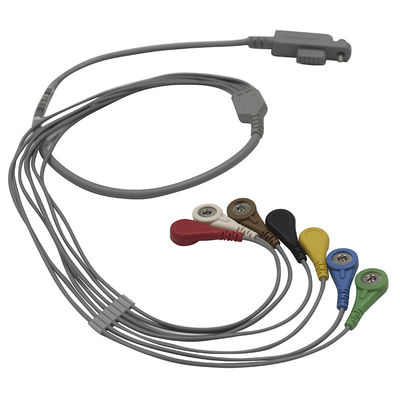 Viejo tipo broche del IEC de la ventaja del cable de JincoMed y de los Leadwires 10 de Holter ECG