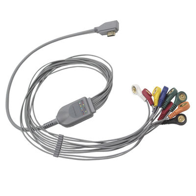 Cable del tronco de la ventaja TPU ECG de Medex ECG Holter Cable MAECG-200 10
