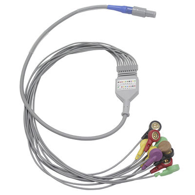 Los instrumentos biomédicos 10 llevan el cable y los Leadwires de Holter ECG