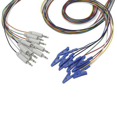 3,5 los mono electrodos del casquillo del capturador EEG del enchufe platearon el electrodo de los Leadwires del oro EEG EL ccsme EMG
