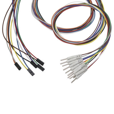 Electrodo del alambre de ventaja de Pin Plug To 2,00 milímetro Pin Leadwires Plated Gold EEG EMG de los electrodos 2 de Du Pont EEG
