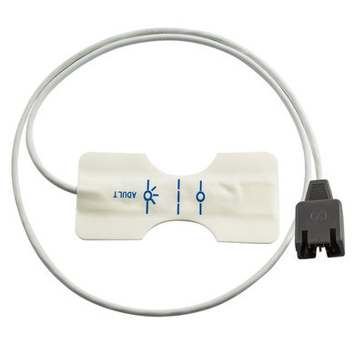 Sensor de SpO2 pediátrico desechable de espuma blanca DB9 9Pin para Rad-7 Rad-8 85CM