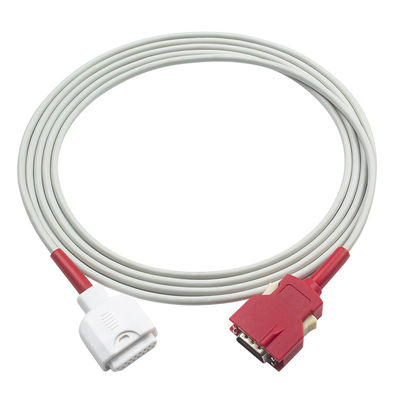 Cable de extensión rojo de la tecnología SpO2 del sensor del cable SpO2 del buey del pulso de for M-asi-mo 2406