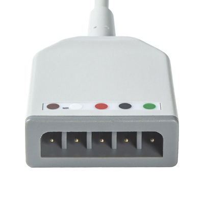Cable del cable AAMI 6Pin ECG de Mindray 0012-00-1255-01 TPU ECG Trunck