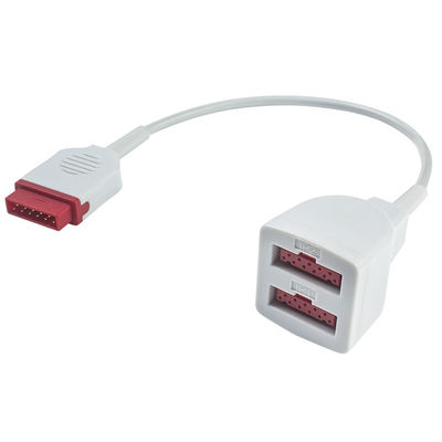 GE Marquette 	Cable de extensión dual del transductor 2103966-001 11pin del cable 2005772-001 del adaptador de IBP