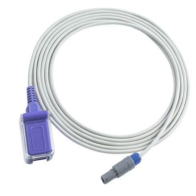 La punta de prueba del sensor de Edan SpO2 telegrafía 7 el cable de extensión del adaptador de Pin To DB9 -01.57.471068-11 SpO2