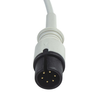 Cable del conector de clip del IEC del cable de AAMI 6Pin ECG y de la ventaja de los Leadwires 3 ECG
