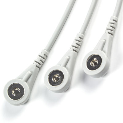 Kontron 125 128 cable de Pin Connector ECG del cable de VSM510 ECG y de la broche 7 de los Leadwires 3Lead AHA