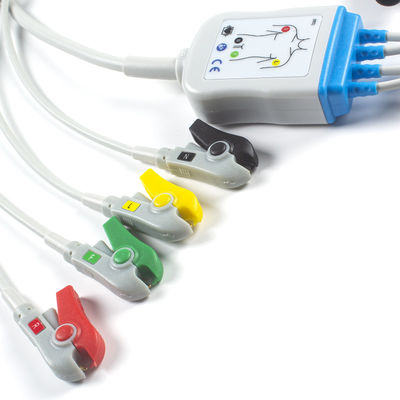 El IEC del miembro del cable de Corpuls 3 ECG y de la ventaja de los Leadwires 4 acorta 11pin el cable del conector ECG