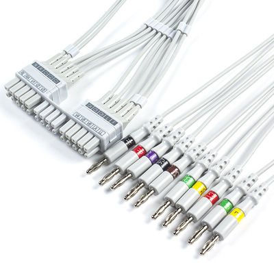 Leadwires de Mortara ECG 9293-041-50, 9293-046-60 Leadwires del ECG del plátano del IEC 4,0