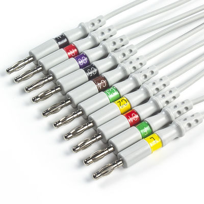 Leadwires de Mortara ECG 9293-041-50, 9293-046-60 Leadwires del ECG del plátano del IEC 4,0