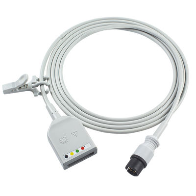 Cable del cable AAMI 6Pin ECG de Mindray 0012-00-1255-01 TPU ECG Trunck