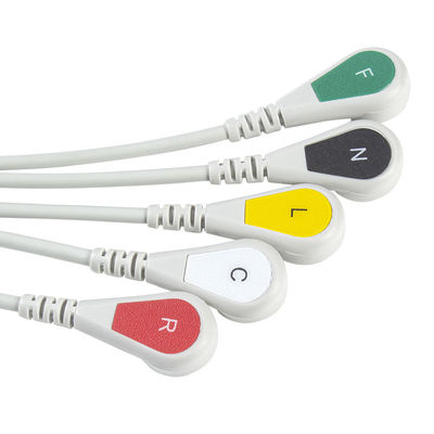Cable del conector ECG de la broche 11pin del IEC de la ventaja de los cables y de los Leadwires 5 de GE Marquette CBM-05NA-10AS-0001 ECG