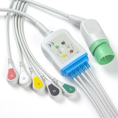 El conector ECG de los cables y de los Leadwires 11pin de Nihon Kohden TEC-7631C ECG telegrafía la broche del IEC de 5 ventajas