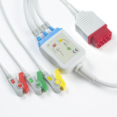 Los nuevos BM3 BM5 ECG cables y Leadwires 12 Pin Connector ECG de Bionet telegrafían el clip del capturador del IEC de 3 ventajas