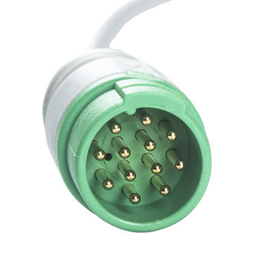 Cable del clip 12Pin C2557P0 ECG del IEC del cable de Biolight BLT ECG y de la ventaja de los Leadwires 5