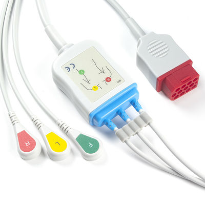 Los cables y los Leadwires del modelo nuevo BM3 BM5 ECG de Bionet rompen ECG telegrafían 3 el conector pin del IEC 12 de la ventaja