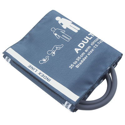 El tubo doble adulto NIBP del puño universal de NIBP abofetea el puño reutilizable del monitor de la presión arterial del puño los 25-35CM dual de nylon del tubo