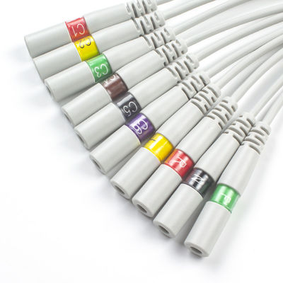 Aguja de plátano para clip Adaptador de ECG Adaptadores de cola de cerdo 3.00MM Conector de electrodo de ECG IEC