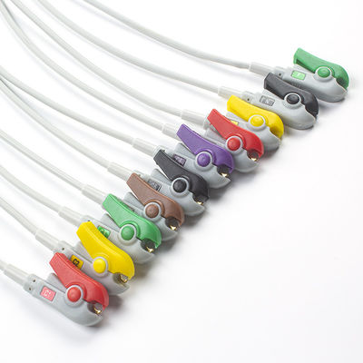 Mortara Burdick 10 Plomo ECG Cables de plomo ECG Cables de plomo 9293-041-50 9293-046-60 Para el ELI 150C