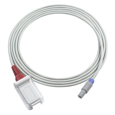 Cable compatible del sensor SpO2 de Comen para M-asi-MES la tecnología roja 3M Cable