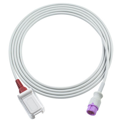 Cable de sensor SpO2 de Mindray Adaptador de tecnología de color rojo Ma-simo Cable de 8 pines 2.4M