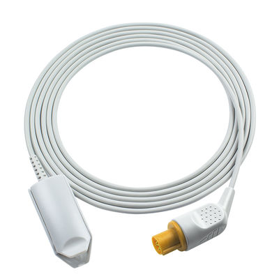 GE Hellige Compatible con conexión directa Reutilizable SpO2 Sensor de 7 pines para adultos SMK SMC SMU SMS SMV SpO2 Probe
