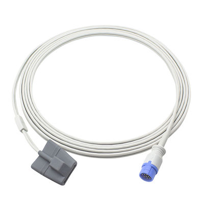 Schiller Truscope SpO2 Sensor Clásico Mini II III Digital 12Pin Adulto Cable de sonda SpO2 de punta blanda