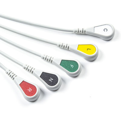 Compatible con Siemens Drager 5 Lead Iec Snap Ecg Cable de plomo / conjunto de cables de plomo de Ecg