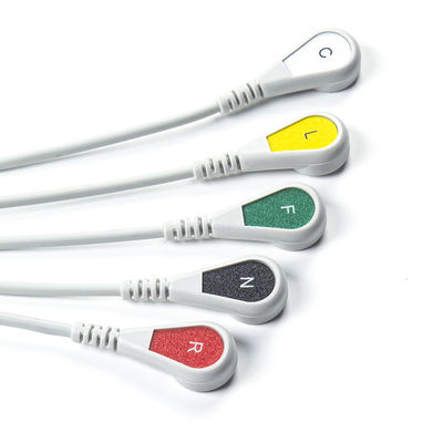 Compatible con Siemens Drager 5 Lead Iec Snap Ecg Cable de plomo / conjunto de cables de plomo de Ecg