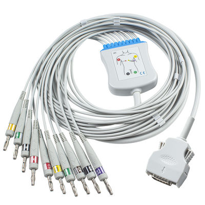 Cable EKG de conexión directa Mortara 9293-021-50 Cable ECG para ELI 100, ELI 200, ELI 50 Banana 4,0
