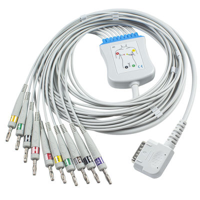 El ECG de Kenz telegrafía K131 el plátano 4,0 que el cable para 108 109 110 1210 1211 601 el IEC de Cardico 302 Directo-conecta el cable de ECG