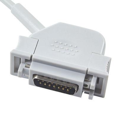 Cable de GE Hellige ECG para el conector del plátano 4,0 del IEC del ECG del monitor EK36 EK403 EK4 EK413 EK43 EK512 EK53 de Cardiosys