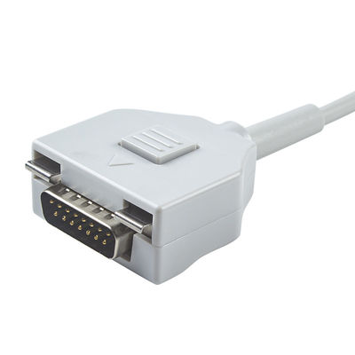 Fukuda YO monitor paciente del ECG del cable KP-500 KP-500D Cardisuny del ECG telegrafía 10 el conector del plátano 4,0 del IEC de los alambres de ventajas
