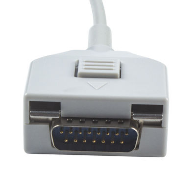 Fukuda YO monitor paciente del ECG del cable KP-500 KP-500D Cardisuny del ECG telegrafía 10 el conector del plátano 4,0 del IEC de los alambres de ventajas