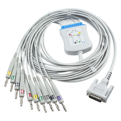 Directos compatibles de Schiller conectan IEC 4.0Banana del cable y de los Leadwires del ECG 2,400095