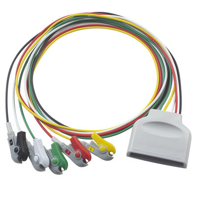 P-hilips MX40 Telemetría ECG Cables de conducción del paciente 5 Cable de conducción ECG IEC Grabber Clip 989803171931