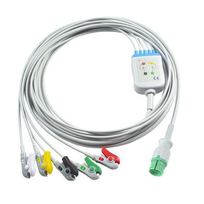 Promed PM-12 PM-12C PM-12D Cables ECG y cables de plomo 14pin Conector ECG Cable de plomo 3 IEC snap