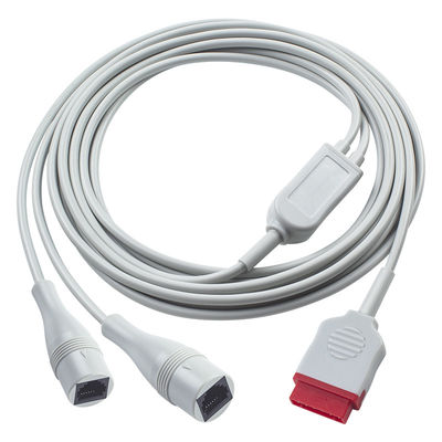 Cable de adaptación de GE IBP 2*Ph-Ilips 4pin Cable de extensión IBP 350cm Para clínicas / hospitales