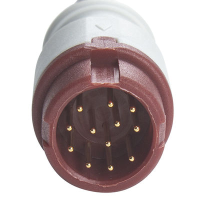 Cable adaptador IBP dual P-Hilips con conector de 12 pines, longitud de 0,3 metros y material de TPU para uso médico