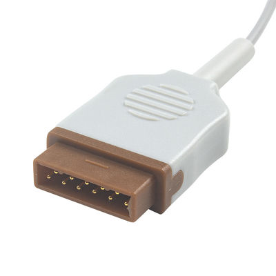 GE Conector de cable de sonda de temperatura de la piel redondo de 11 pines 2021701-001