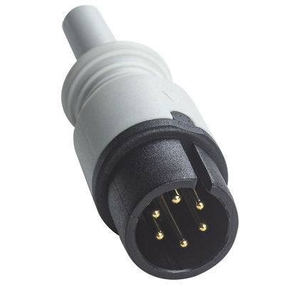 Edan Compatible de conexión directa de ECG Cable y cables de conducción 6Pin Universal AAMI 3Lead AHA Snap
